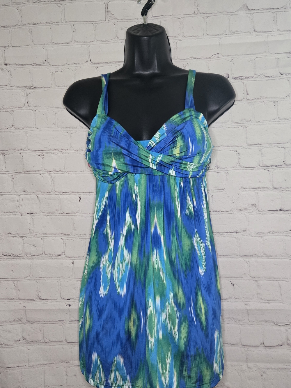 American Vintage Y2K Fairy Feminine Blue Tie Dye Babydoll Cami XL Flowy